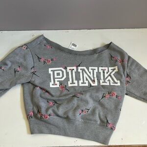 PINK cropped sweater size xs